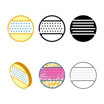 Microfiber pack with handle color icon vector Illustration