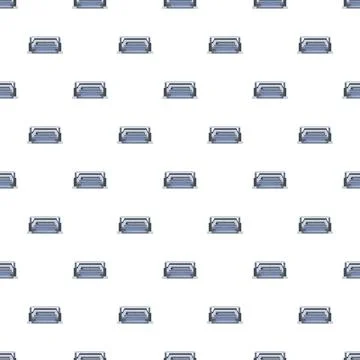 Microfilm readers creating a repeating pattern of archival technology Stock Illustration