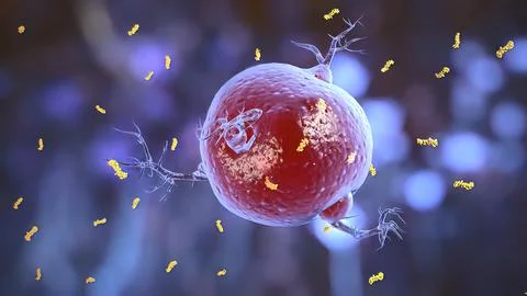 Microglial Dynamics During Human Brain Development Stock Illustration