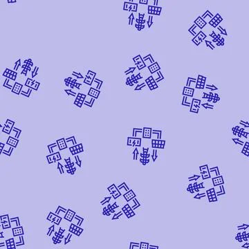 Microgrids electric grid line seamless pattern Stock Illustration