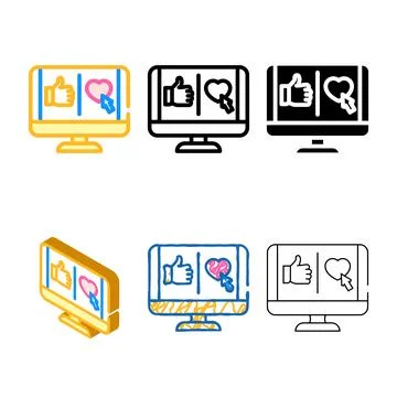 Microinteractions ux minimal ui design color icon vector 스톡 일러스트