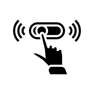 Microinteractions ux ui design glyph icon vector illustration Stock Illustration