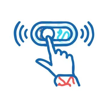 Microinteractions ux ui design icon doodle illustration イラスト素材