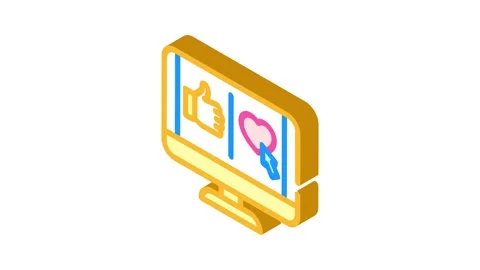 Microinteractions ux ui design isometric icon animation Stock Footage 327286562
