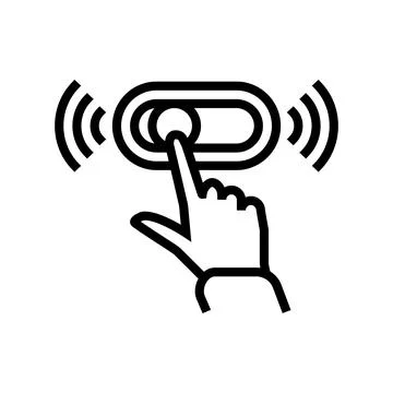 Microinteractions ux ui design line icon vector illustration Stock Illustration
