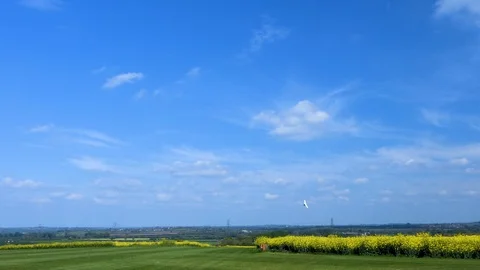 Microlight Flexwing taking off Stock Footage 89861844