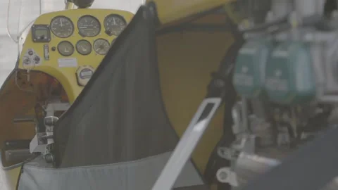 Microlight preparing for take off and in flight 스톡 동영상 147514708