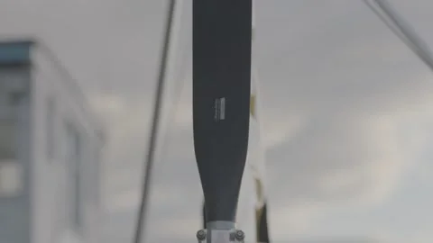 Microlight preparing for take off and in flight 스톡 동영상 147515045