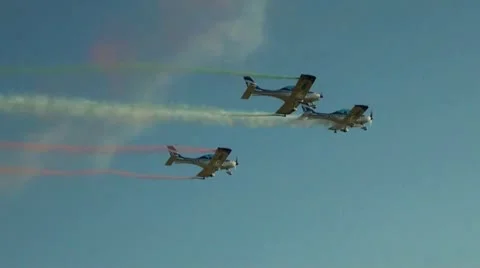Microlight Texan airshow flight demonstration Stock Footage 12183991