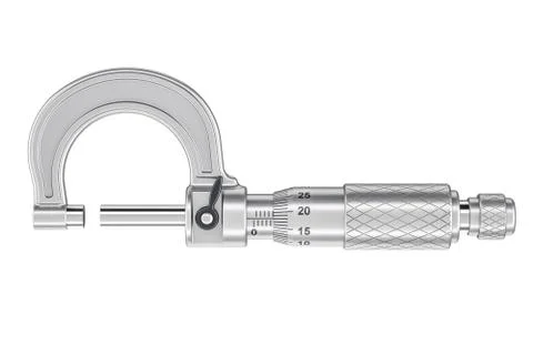 Micrometer, 3D rendering Ilustración de archivo