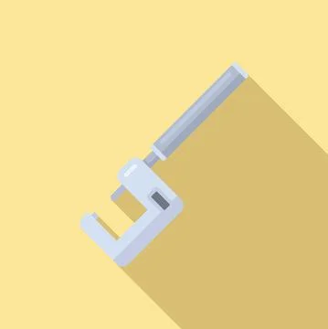 Micrometer calliper icon flat vector. Precision caliper Illustrazione stock