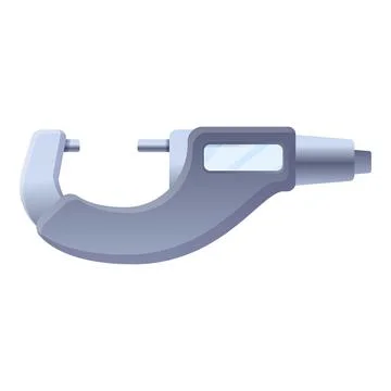 Micrometer icon, cartoon style Stock Illustration