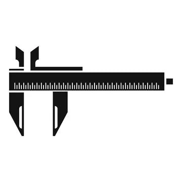 Micrometer icon simple vector. Dial caliper Stock Illustration