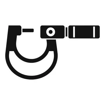 Micrometer icon simple vector. Precision vernier Stock Illustration
