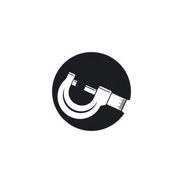 Micrometer icon vector illustration design template Stock Illustration