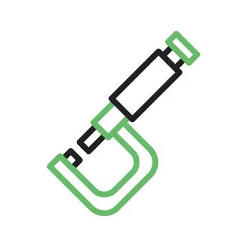 Micrometer icon vector image. Stock Illustration