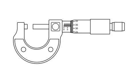 Micrometer Stock Illustration