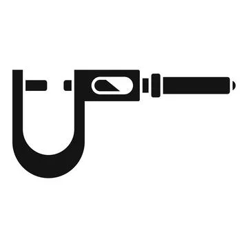 Micrometer instrument icon simple vector. Precision vernier Stock Illustration