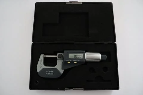 Micrometer , precision measuring tool Stock Photos