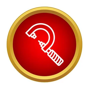 Micrometer tool icon for precision measurement engineering イラスト素材