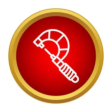 Micrometer tool icon for precision measurement engineering イラスト素材