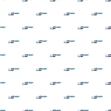 Micrometer tool measuring engineering precision seamless pattern Stock Illustration