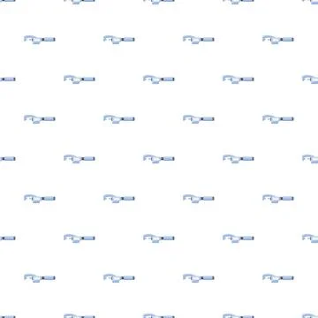 Micrometer tool measuring scientific precision seamless pattern Illustrazione stock