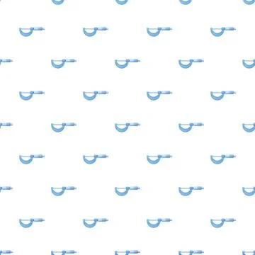 Micrometer tool pattern illustrating precision engineering measurement Stock Illustration