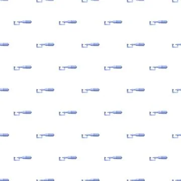 Micrometer tools repeating pattern representing precision engineering Stock Illustration