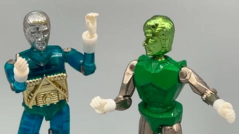 Micronauts Action Figures - Close Up - Bettendorf, IA, - 4/19/24 Stock Footage 273416628