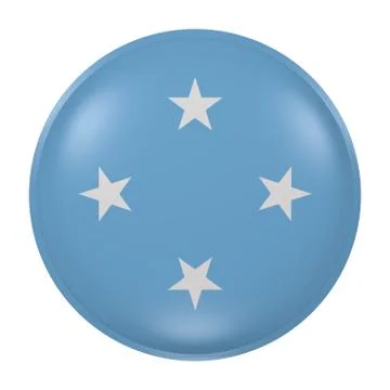 Micronesia button on white background Stock Illustration