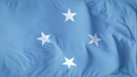 MICRONESIA COUNTRY FLAG Stock Footage 282429080