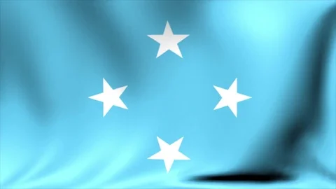 Micronesia Flag. Background Seamless Looping Animation. 4K High Definition Video Stock Footage 71968172