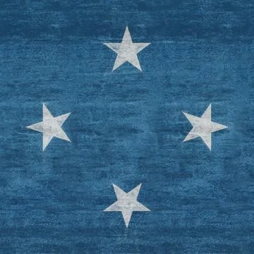 Micronesia Flag Grunge Illustrazione stock