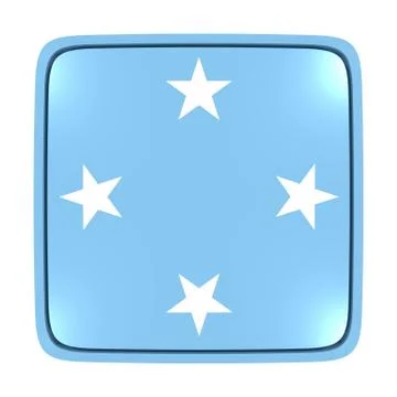 Micronesia flag icon Stock Illustration
