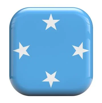 Micronesia flag icon image Stock Illustration