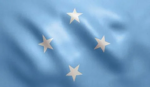 Micronesia Flag Stock Illustration