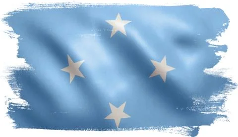 Micronesia Flag Stock Illustration