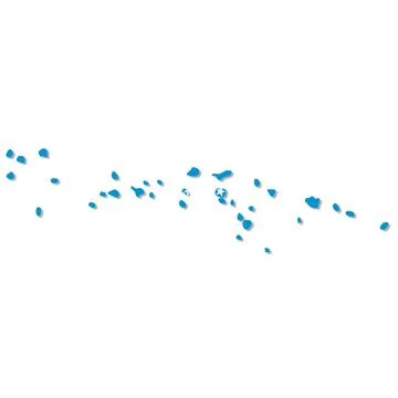 Micronesia flag map with clipping path Stock Illustration