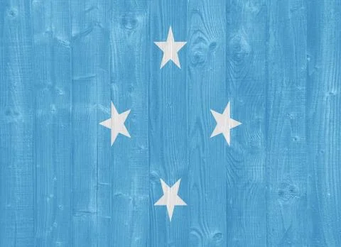 Micronesia flag Stock Photos