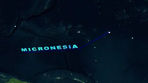 Micronesia Map Animation Stock-Footage 273718258