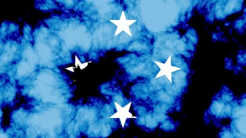 Micronesia national flag background animation 動画素材 291615364