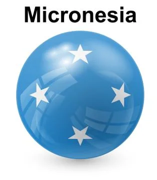 Micronesia official state flag Stock Illustration