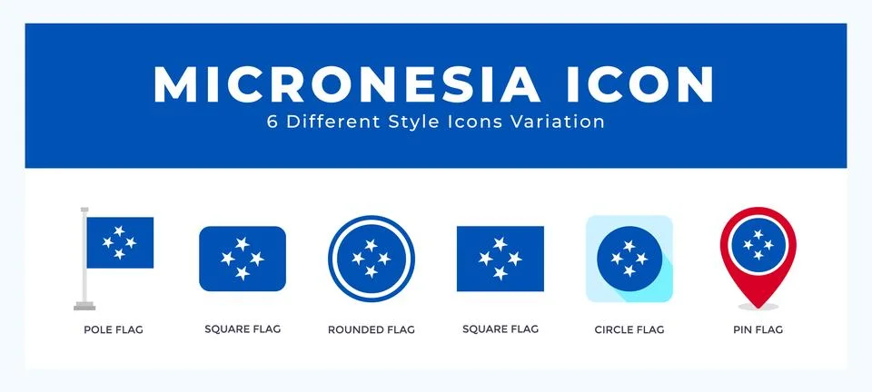 Micronesia symbol. logo. icon vector illustration. Stock Illustration