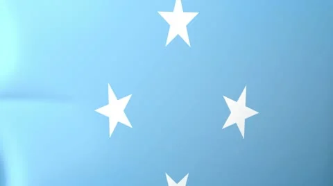 Micronesia Waving Flag Stock Footage 10762191