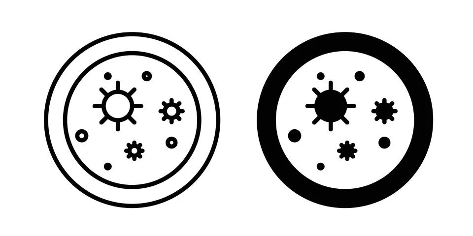 Microorganism icon design. Simple Vector illustrations.. Stock Illustration