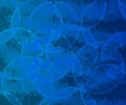 Microorganisms blue background Stock Illustration