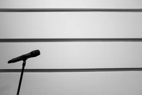Microphone 2 bw Stock Photos