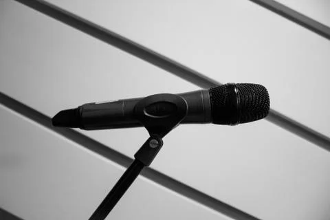 Microphone 3 bw Stock Photos