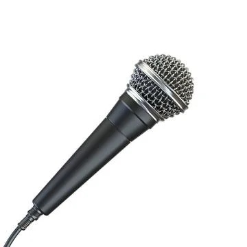 Microphone 3D Microphone 3D render illustration isolated on white backgrou... Stock Photos